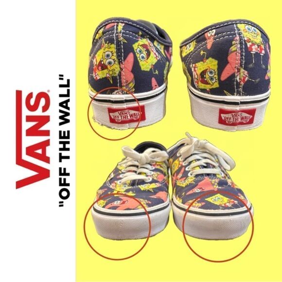 Vans SpongeBob SquarePants Aloha Bob Sneakers - Size - Men’s 7 Women’s 8.5 - Picture 3 of 3